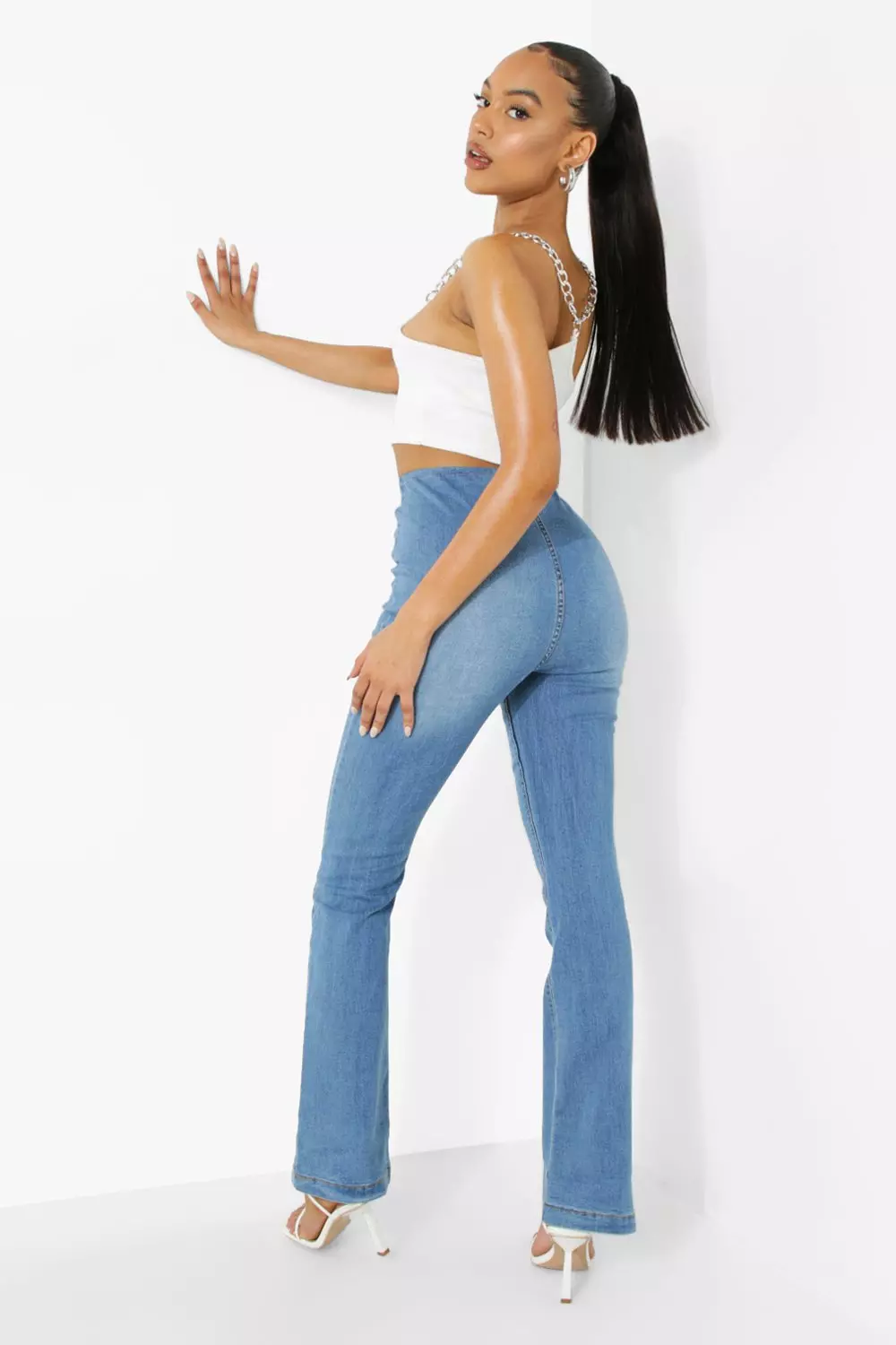 Pull on flared store jeans